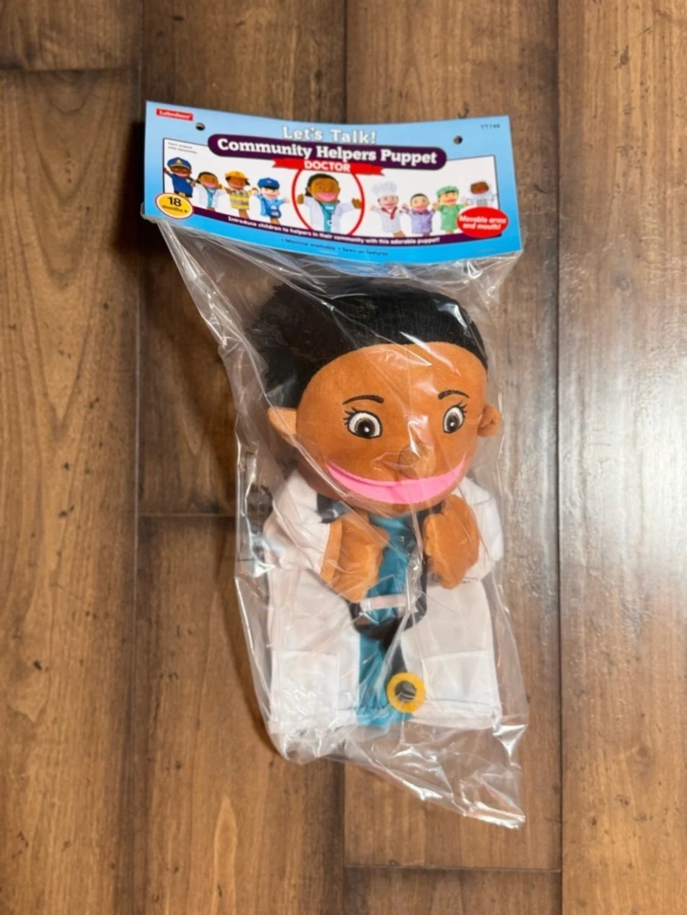 Lakeshore Community Helpers Doctor Puppet New Sealed Plush Puppet